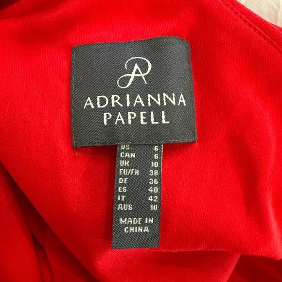 Adrianna Papell Womens Bow Front Crepe Gown - Picture 6 of 7